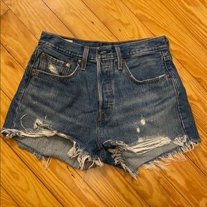 Levi’s 501 High Rise Shorts Athens Wash